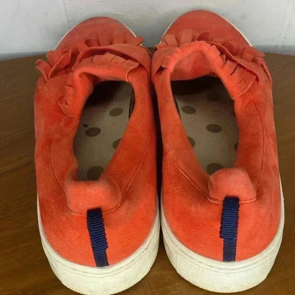 Boden Rayna Fringe Orange Slip On Shoes Women's Size 8 - Picture 4 of 11